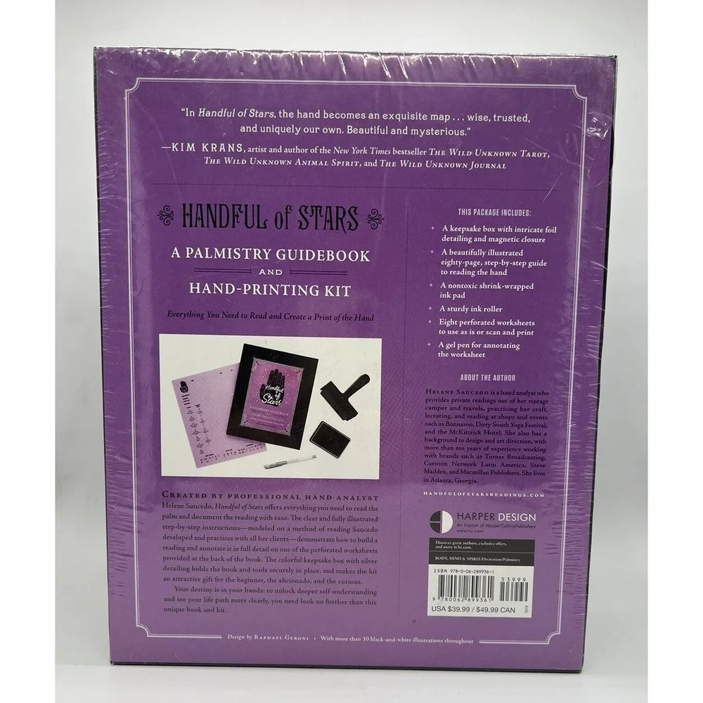 Handful of Stars: A Palmistry Guidebook and Hand-Printing Kit Halloween